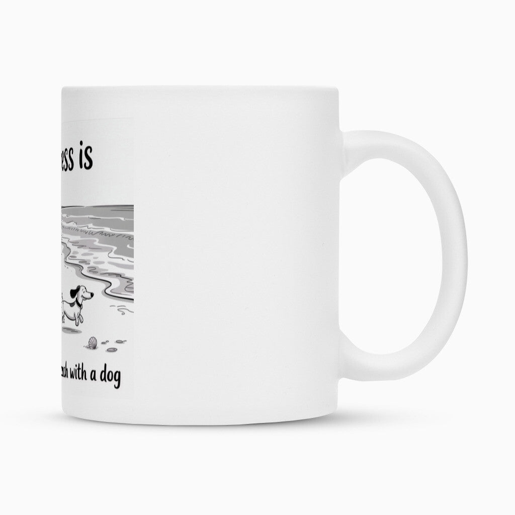 Happiness is.. running on a beach Tasse