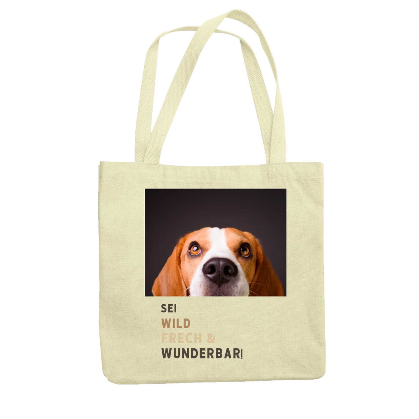 Personalisierter Jutebeutel - Sei frech