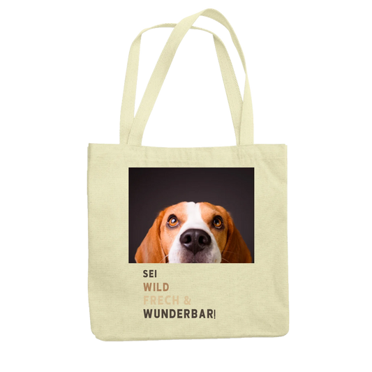 Personalisierter Jutebeutel - Sei frech